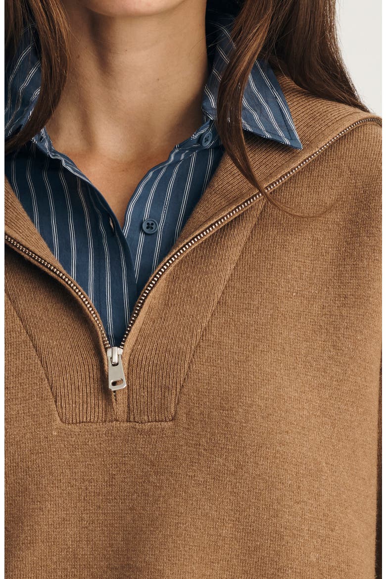 Half Zip Polo Sweater, Alternate, color, KELP