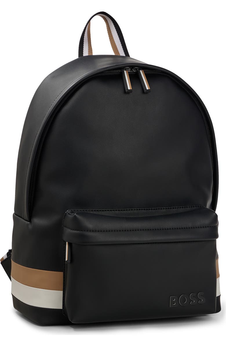 BOSS Byron Faux Leather Backpack, Alternate, color,