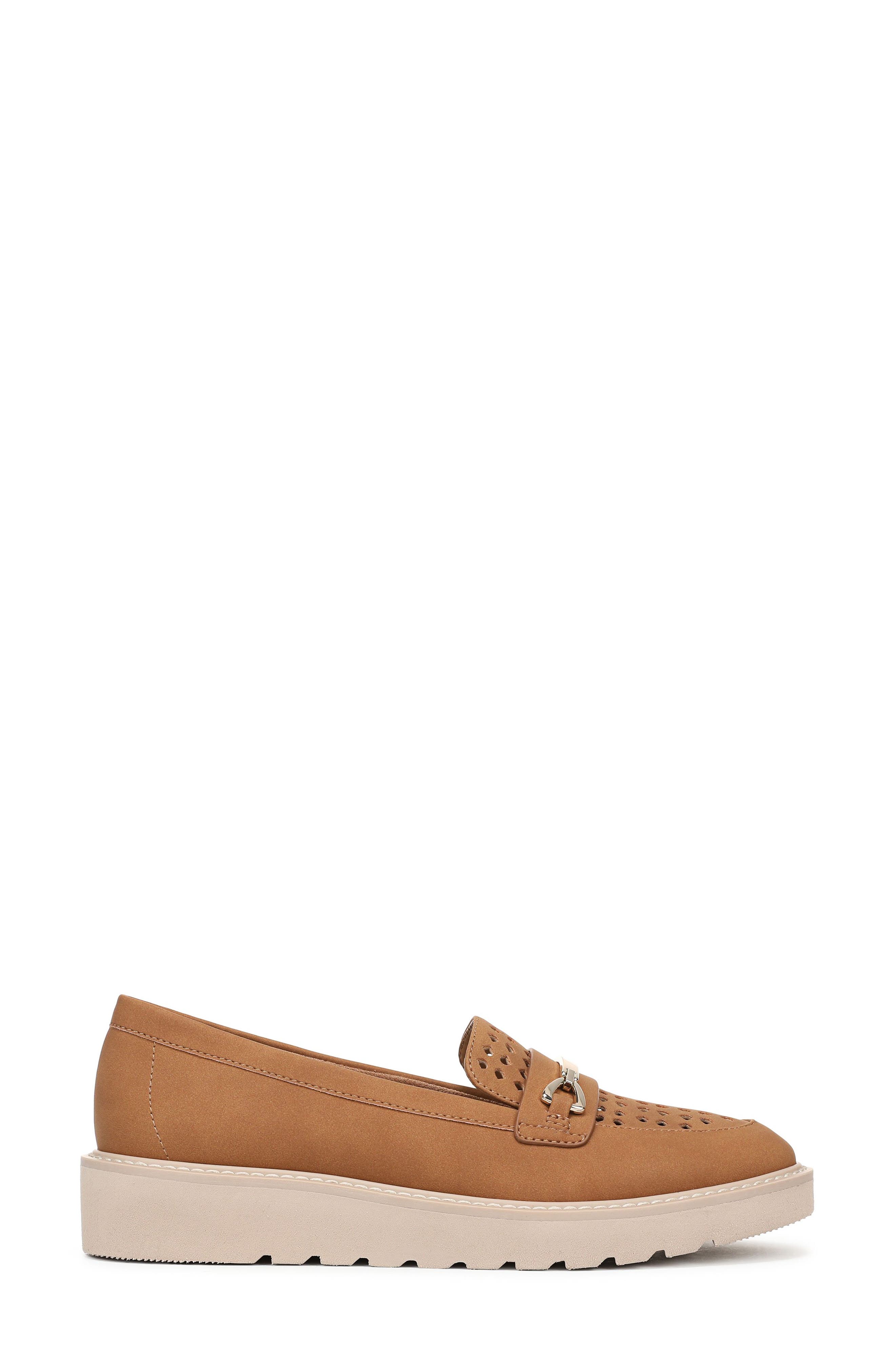 Elin Perforated Loafer Sneaker, Alternate, color, BROWN
