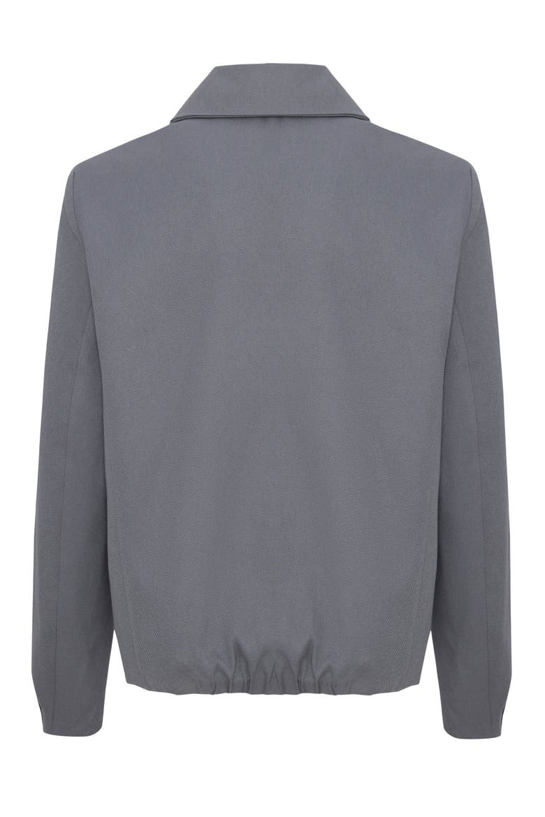 Pure Cotton Puffer Gabardine Jacket, Alternate, color, Grey
