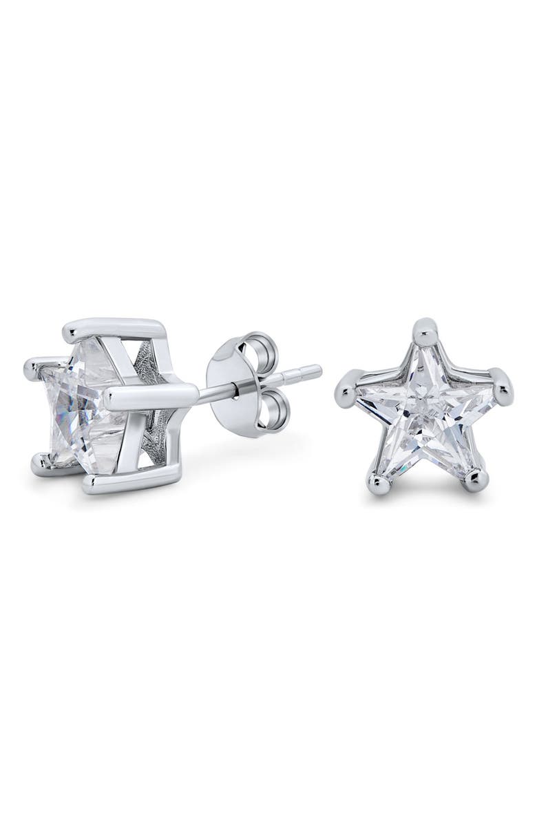 BLING JEWELRY Cubic Zirconia Celestial Stud Earrings, Alternate, color, 