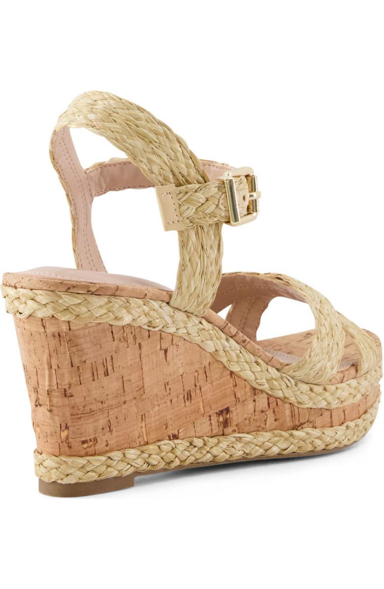 Dune London Kelsia Wedge Sandal, Alternate, color, Beige-Synthetic