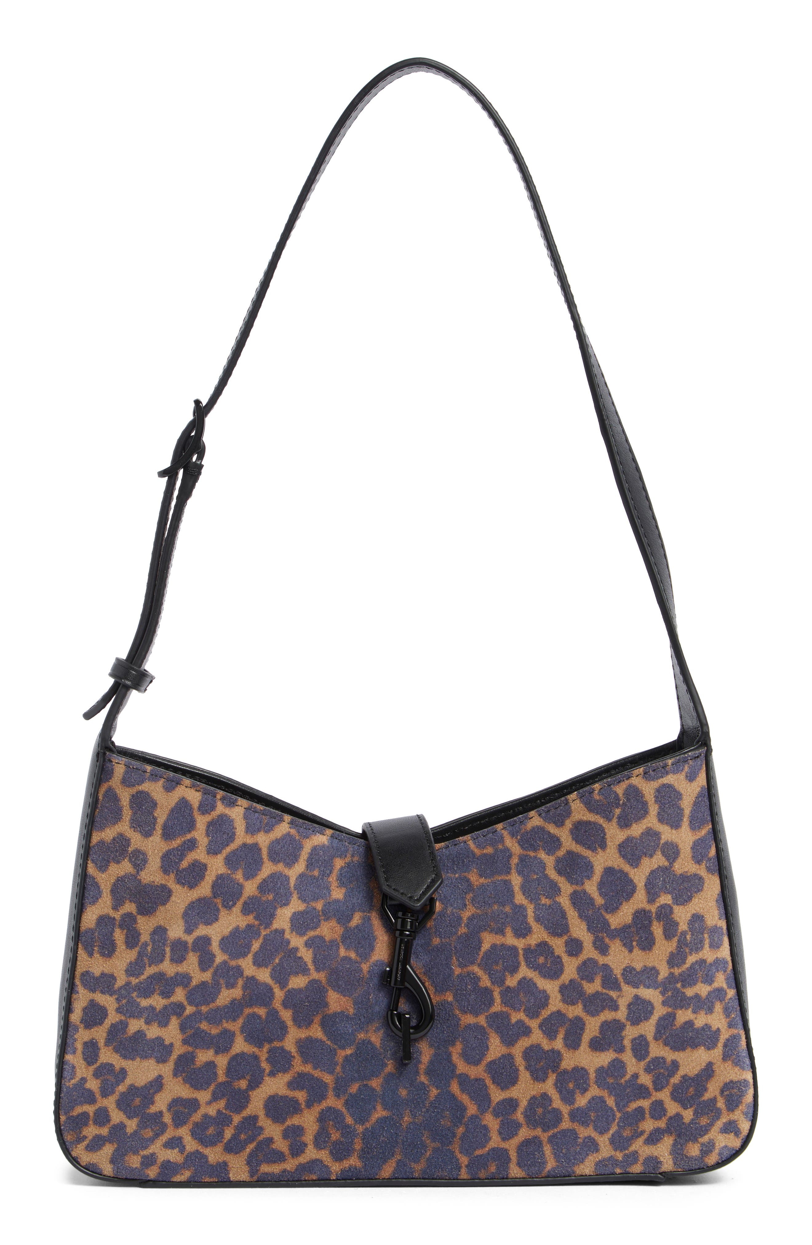 Rebecca Minkoff Small Megan Shoulder Bag, Main, color, Leopard