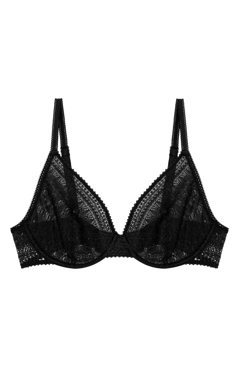 PASSIONATA Leila Underwire Lace Bra, Alternate, color, Black