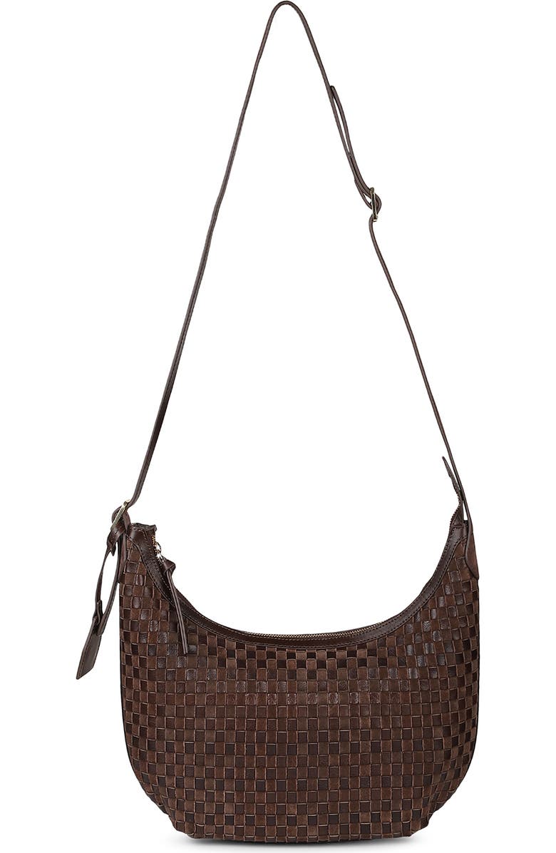 Rafe New York Large Alva Large Hobo, Alternate, color, Chocolate