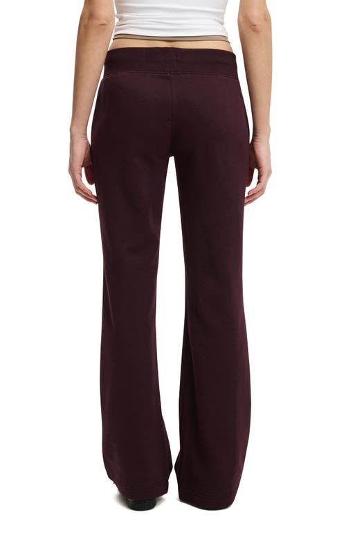 Cotton On Low Rise Bootleg Sweatpant In Brown