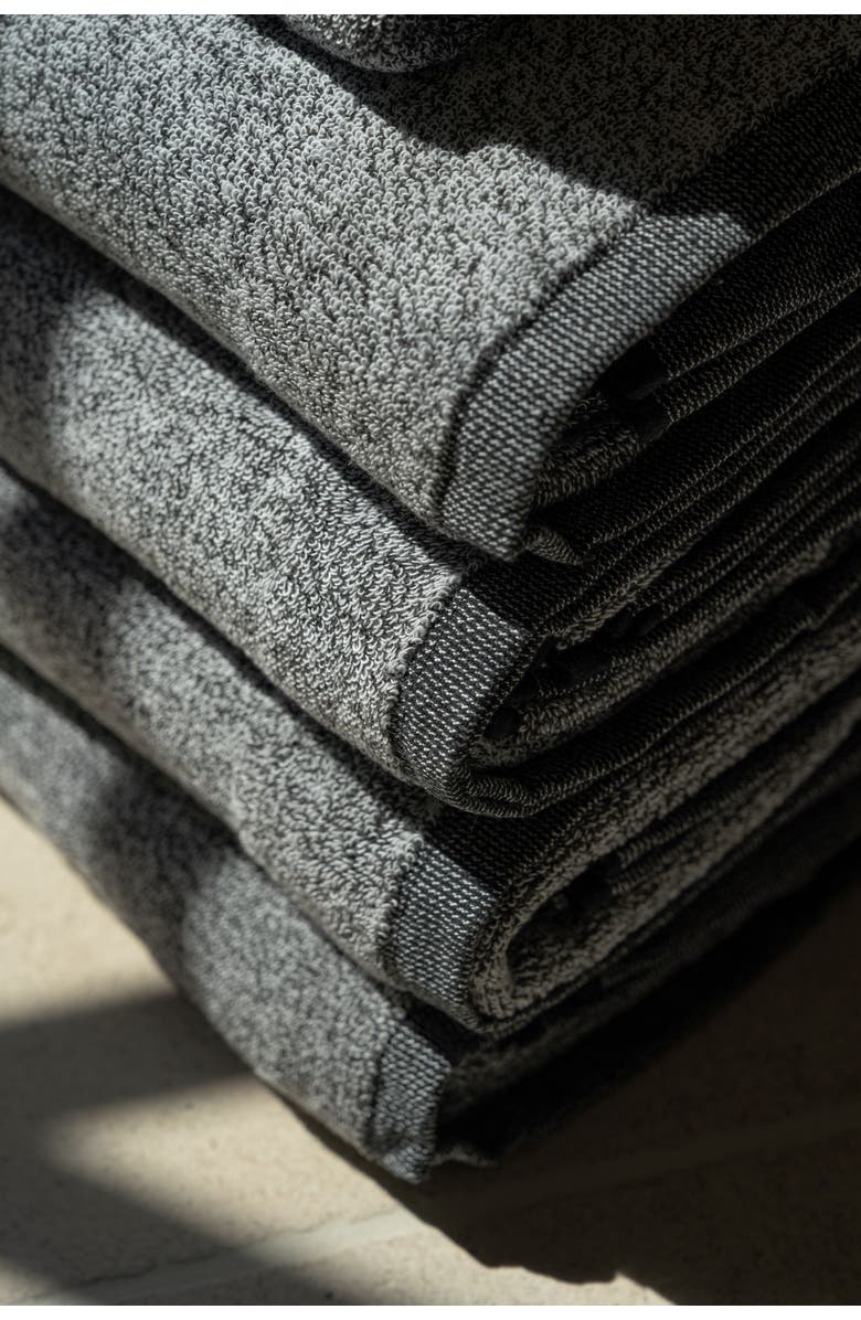 Lutava The Charcoal Bath Towel - 4 Pack, Alternate, color, Black/Heather