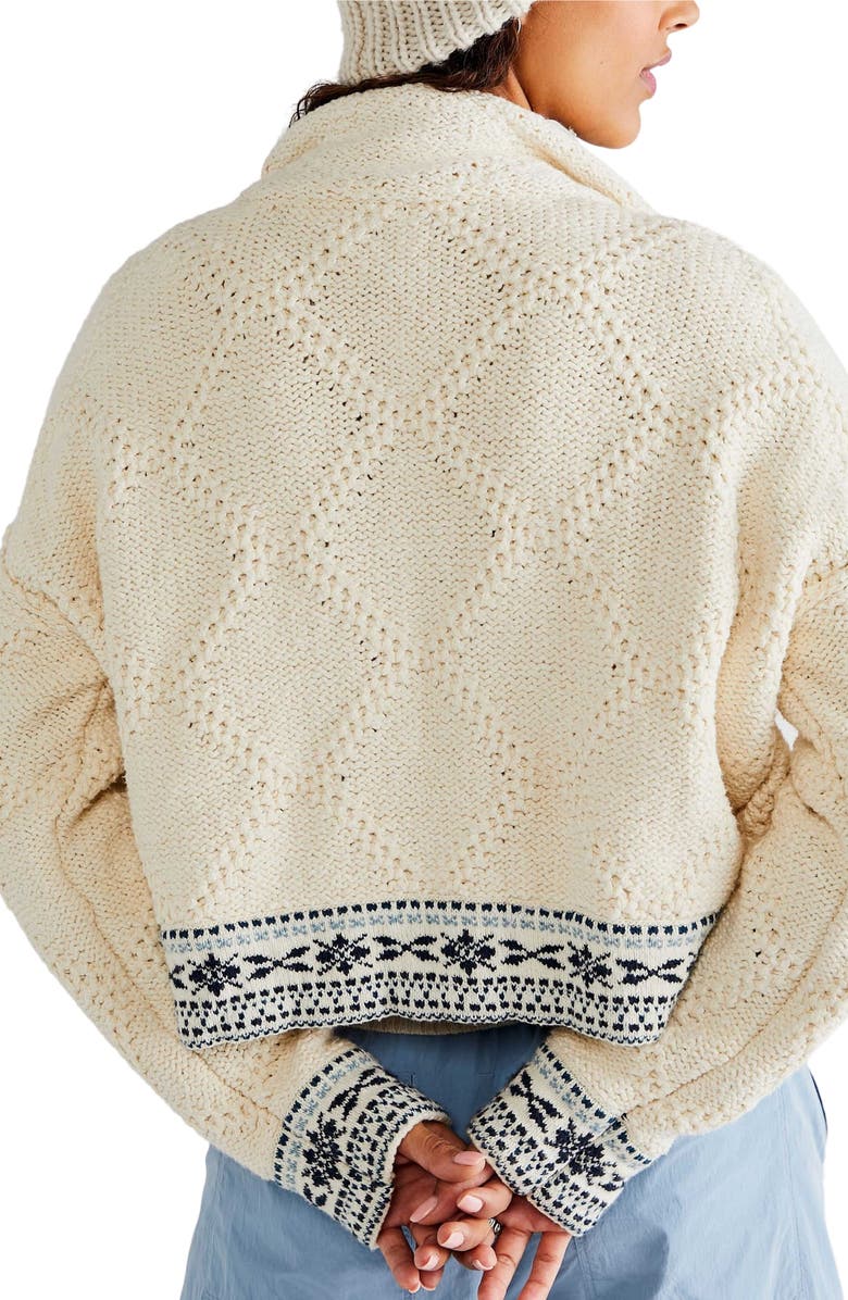 Free People True Embroidered Zip-Up Cardigan, Alternate, color,