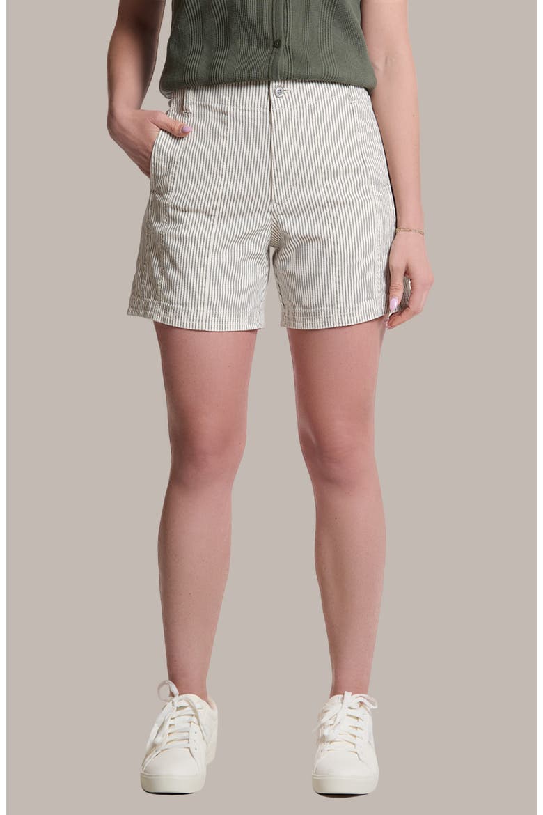 Toby High Waist Shorts, Main, color, BRIDGEPORT STRIPE WINDSURF