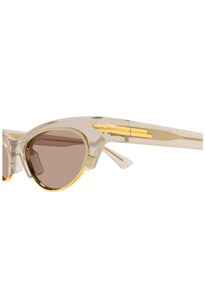 BV1431S 54mm Cat Eye Sunglasses, Alternate, color, BROWN