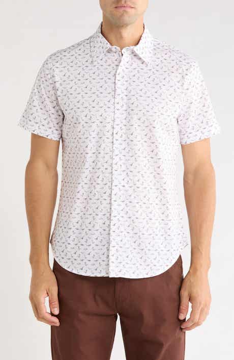 Slim Fit Stretch Cotton Poplin Button-Up Shirt