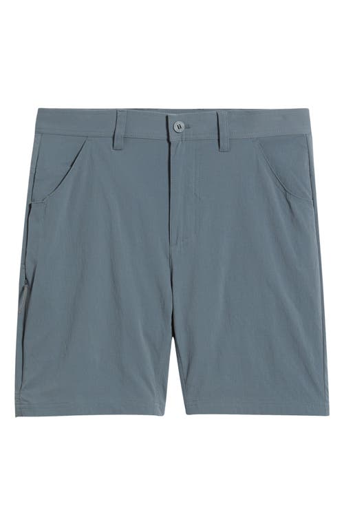 Free Fly Topogrid Water Repellent Shorts In Gray