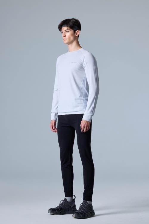 Cozy Zero Tech Merino Classic Fit Long Sleeve Top In Glacier Gray