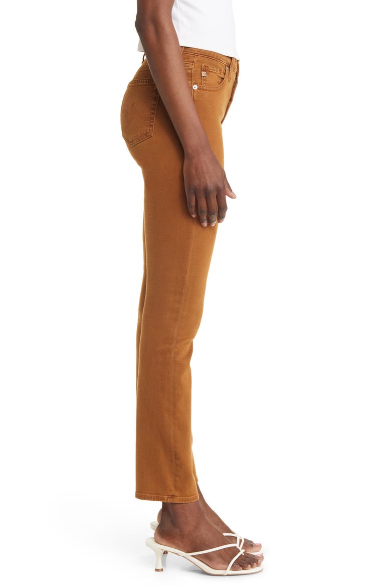 Mari Slim Ankle Straight Leg Jeans, Alternate, color, SULFUR TREE BARK