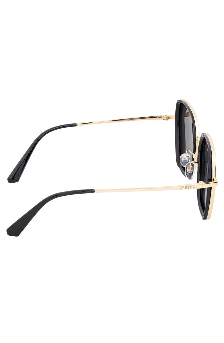 BERTHA Emilia Polarized Sunglasses, Alternate, color, Gold/Black