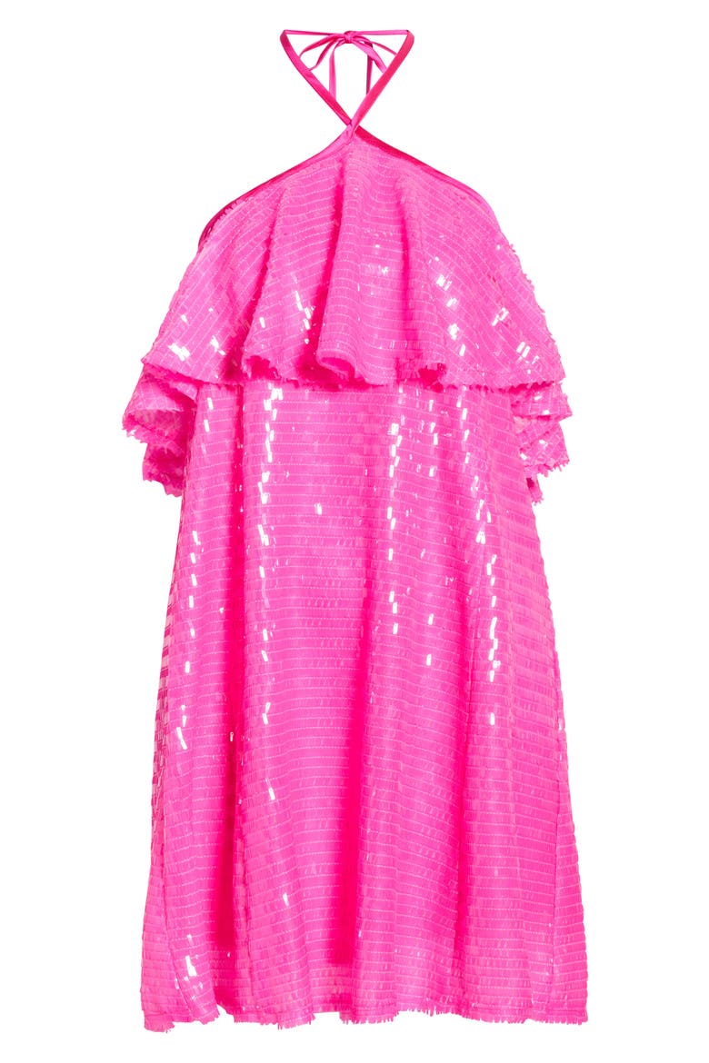Liviana Sequin Shift Minidress, Alternate, color, FUCHSIA