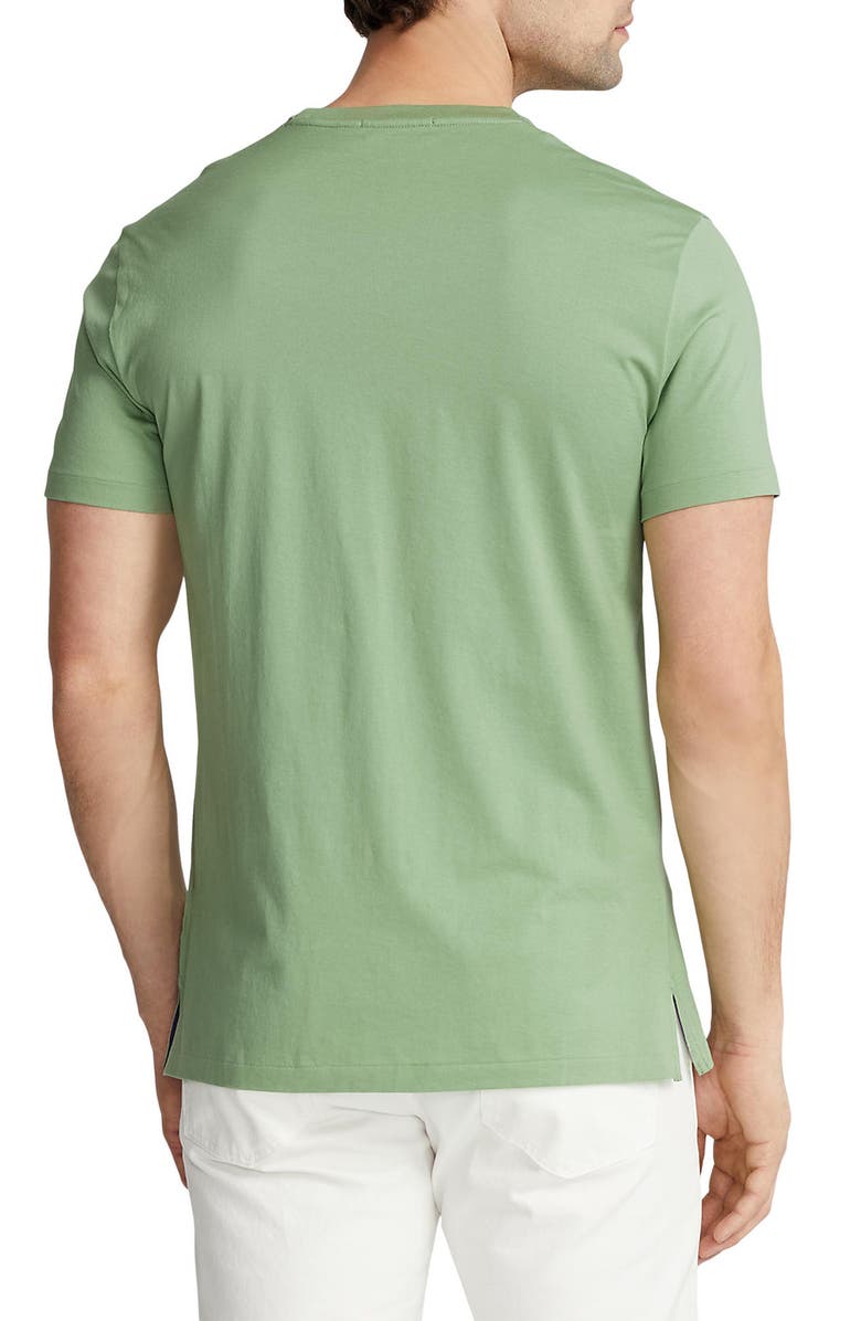 Ralph Lauren Purple Label Luxury Lisle Logo Embroidered Cotton T-Shirt, Alternate, color,