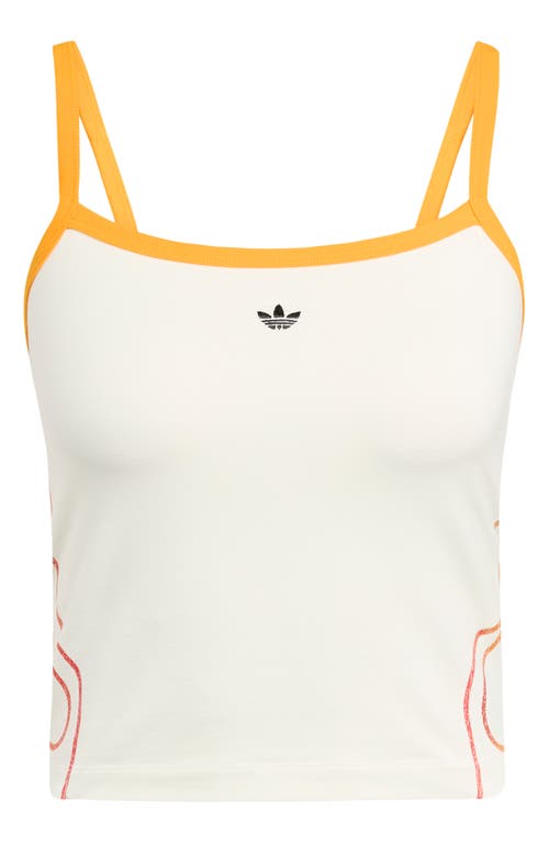 Adidas Originals Adidas Flame Trefoil Camisole In Neutral