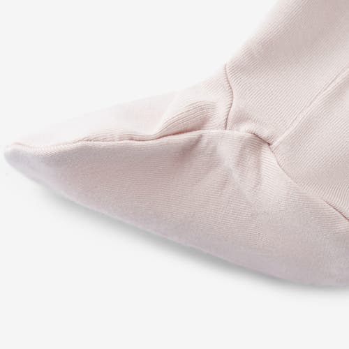 Milkbarn Luxe Solid Zipper Footed Romper In Pink