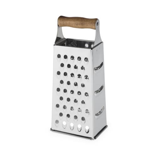 Twine Acacia Wood Handled Cheese Grater In Silver