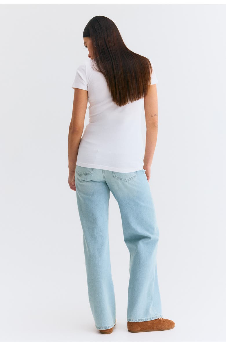 H&M Mama straight jeans, Alternate, color, Light Denim Blue