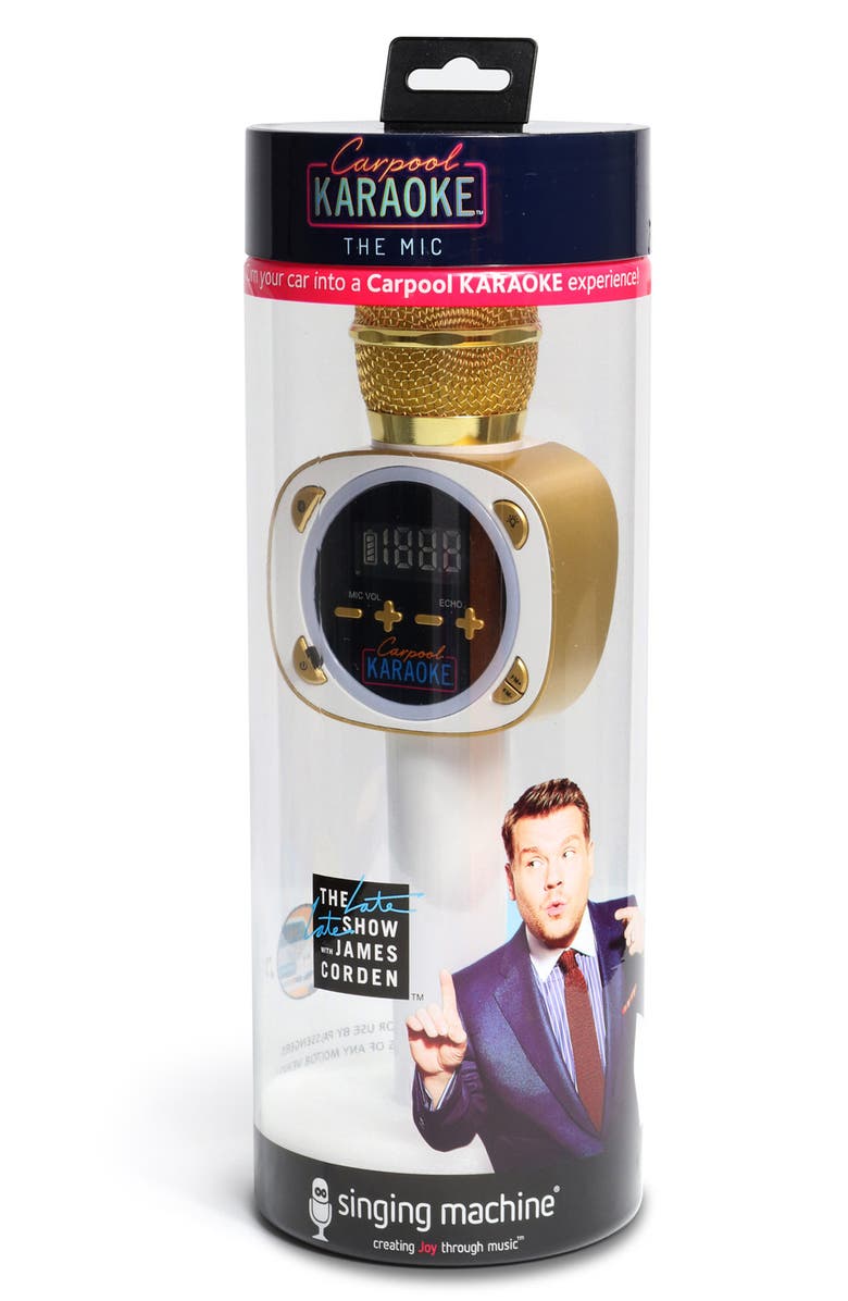 Singing Machine Carpool Karaoke The Mic Bluetooth<sup>®</sup> Microphone, Alternate, color, 
