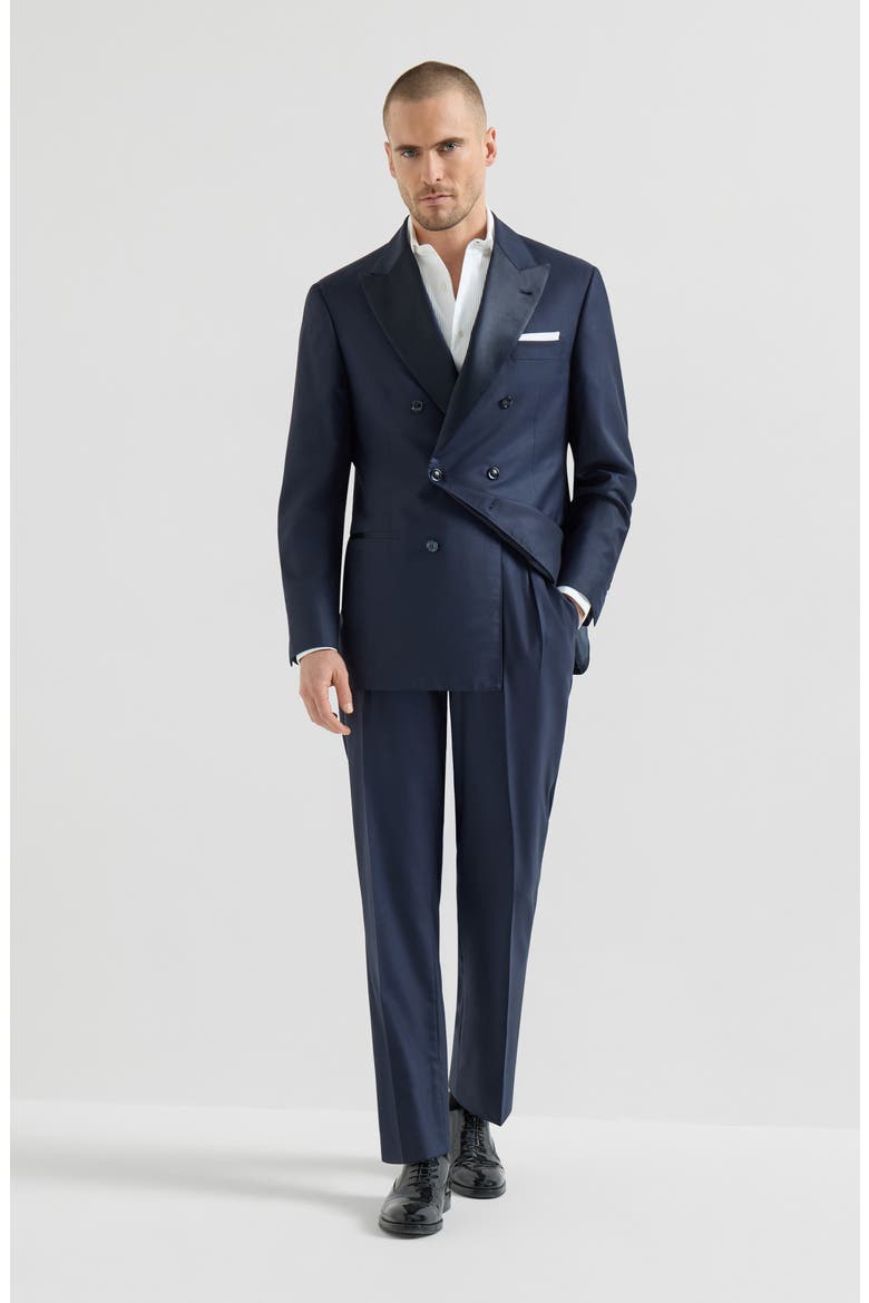 Tuxedo with one-and-a-half-breasted jacket, Main, color, Navy Blue