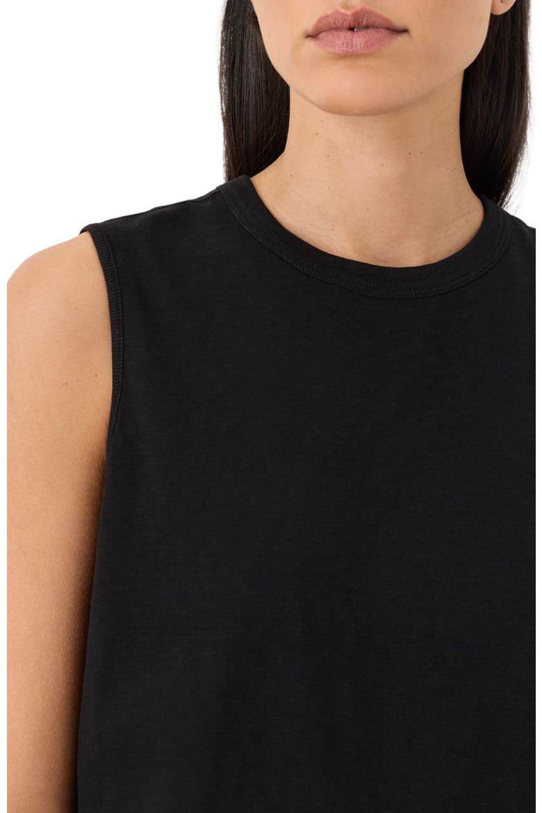Organic Cotton Soft-Slub Essential Tank, Alternate, color, Black
