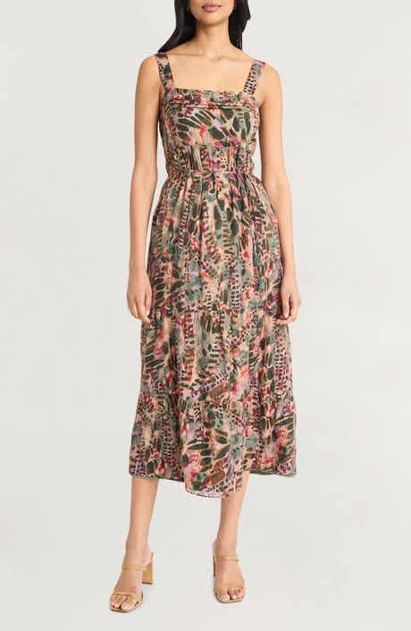 The Good Journey Cypress Stripes Midi Sundress