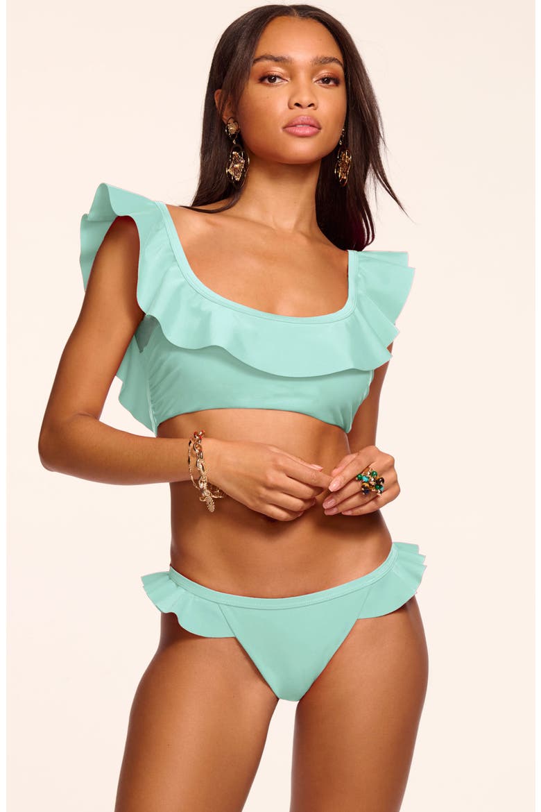 Letty Ruffle Bikini Top, Alternate, color, SEAGLASS