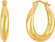 Untamed Petals Nadia Classic Gold Hoops