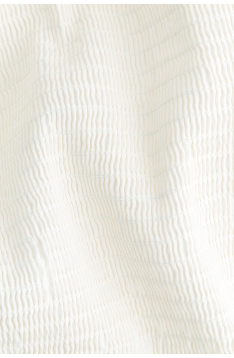 H&M Smocked Off-the-shoulder Dress, Alternate, color, White