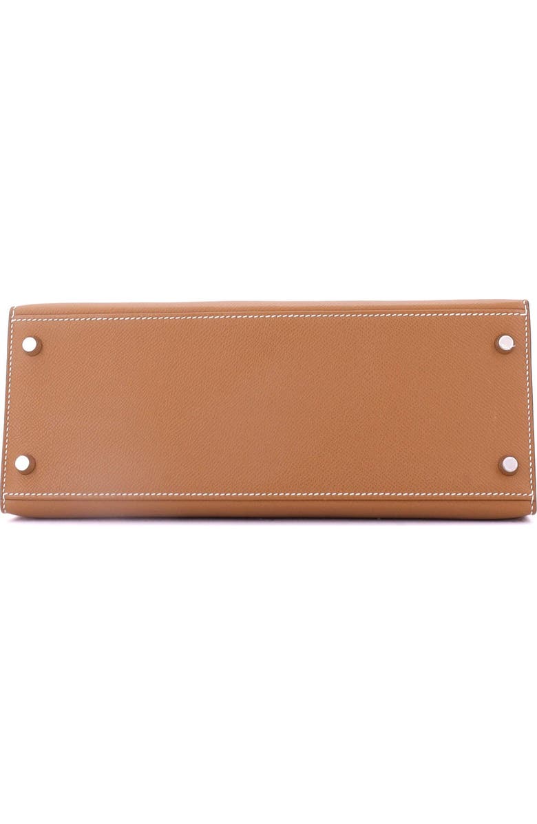 Pre-Owned Hermes Kelly Handbag Brown Epsom with Palladium Hardware 28, Alternate, color,