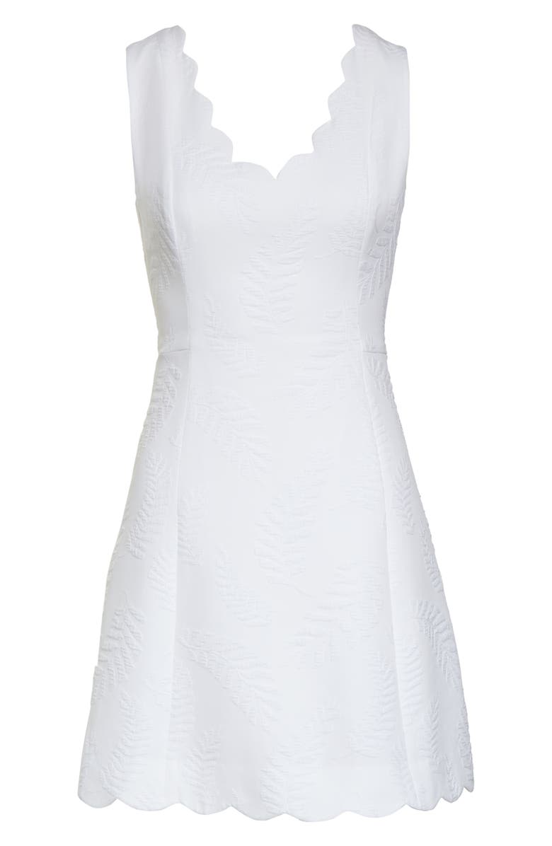 Lilly Pulitzer<sup>®</sup> Sabeen Stretch Jacquard Fit & Flare Dress, Alternate, color, 