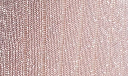 High Heel Jungle Metallic Crew Socks In Pink