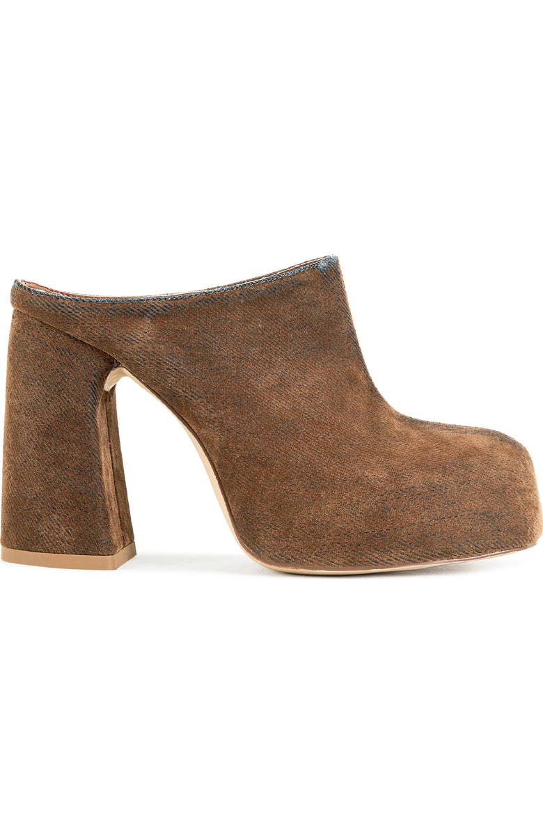 AZALEA WANG Florea Block Heel Clog, Alternate, color, Brown