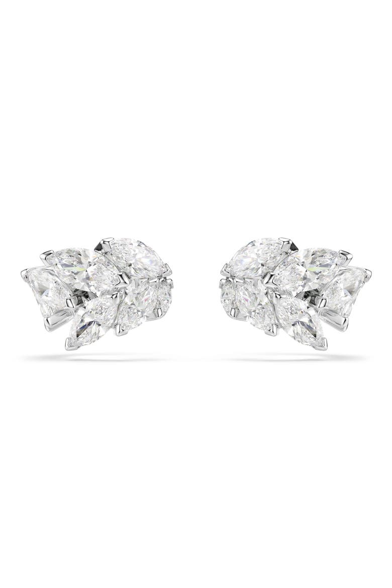 Mesmera Set of 2 Ear Cuffs, Alternate, color, WHITE CRYSTAL RHODIUM