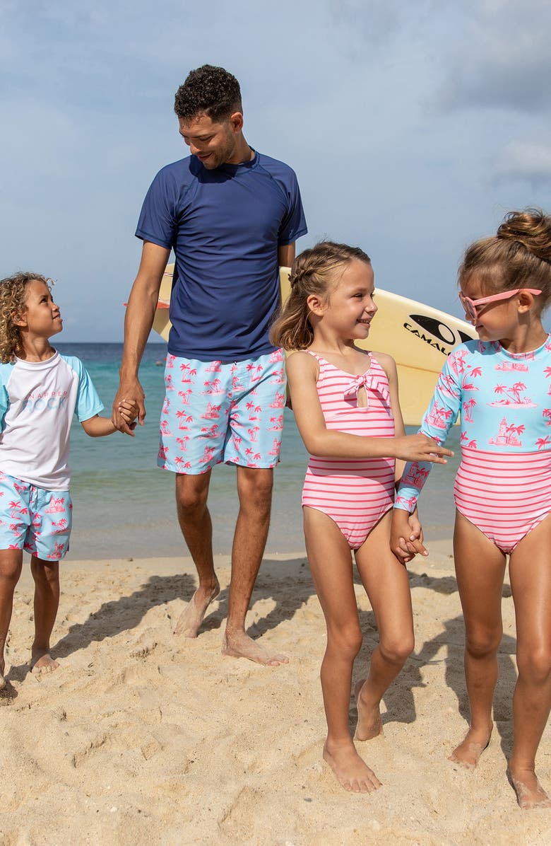 Snapper Rock Kids' Short Sleeve Rashguard, Alternate, color, Blue