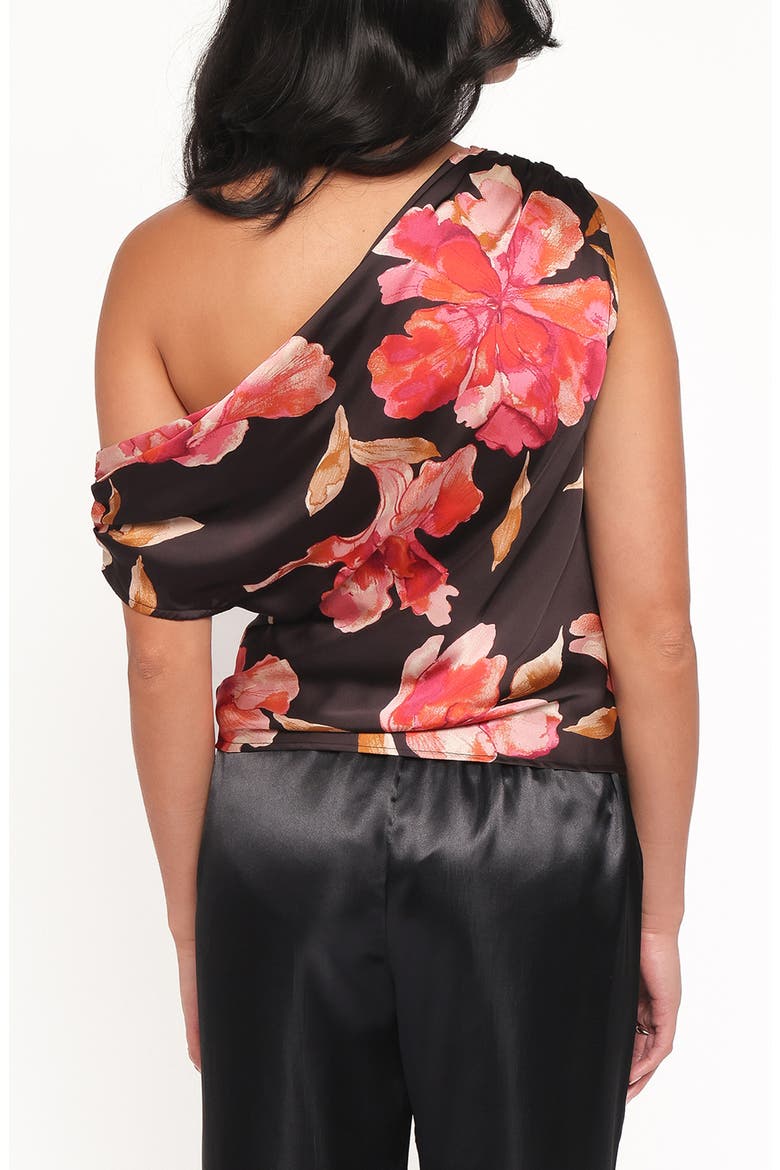 Yolanda One-Shoulder Satin Top, Alternate, color, MIDNIGHT ORCHID