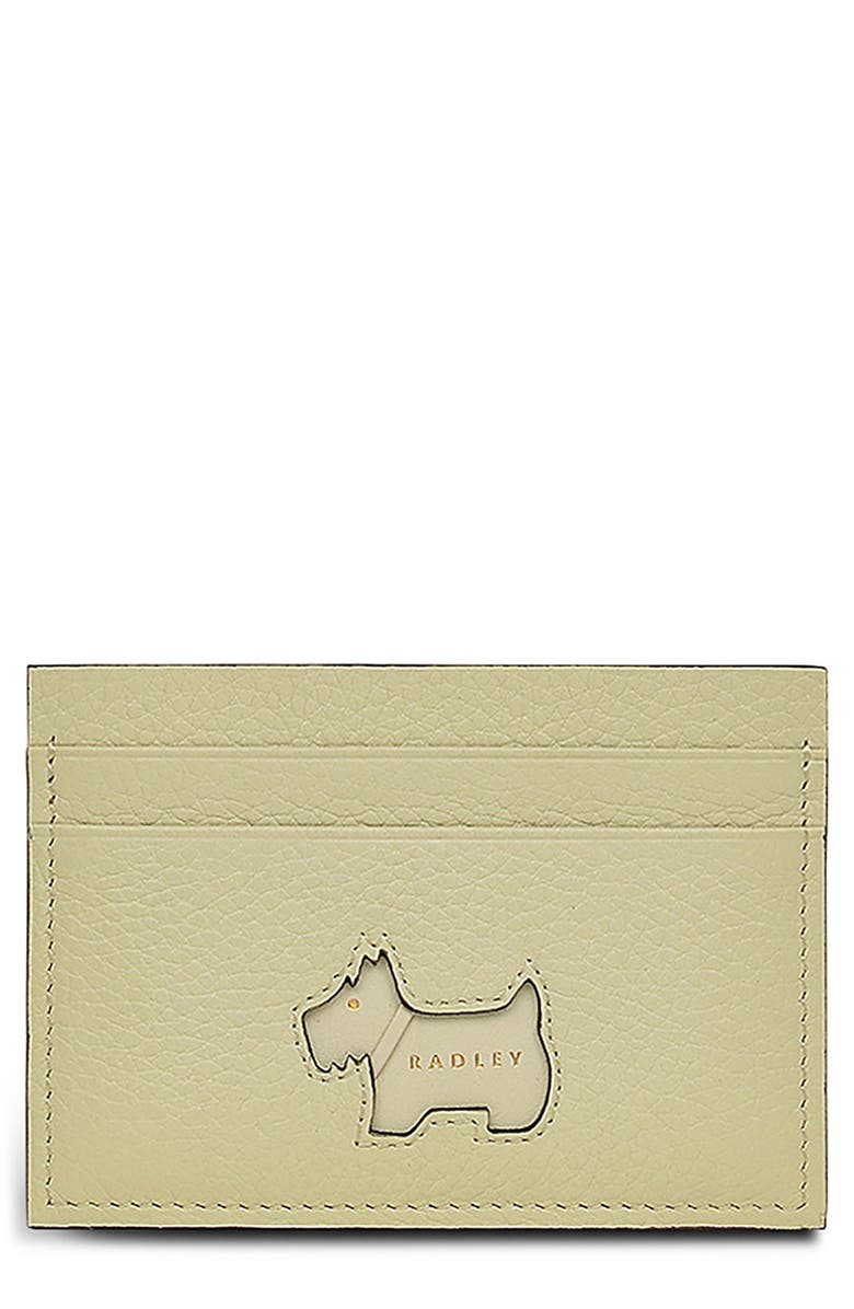 Radley Cookie Cutter Leather Card Case, Main, color, Parchment