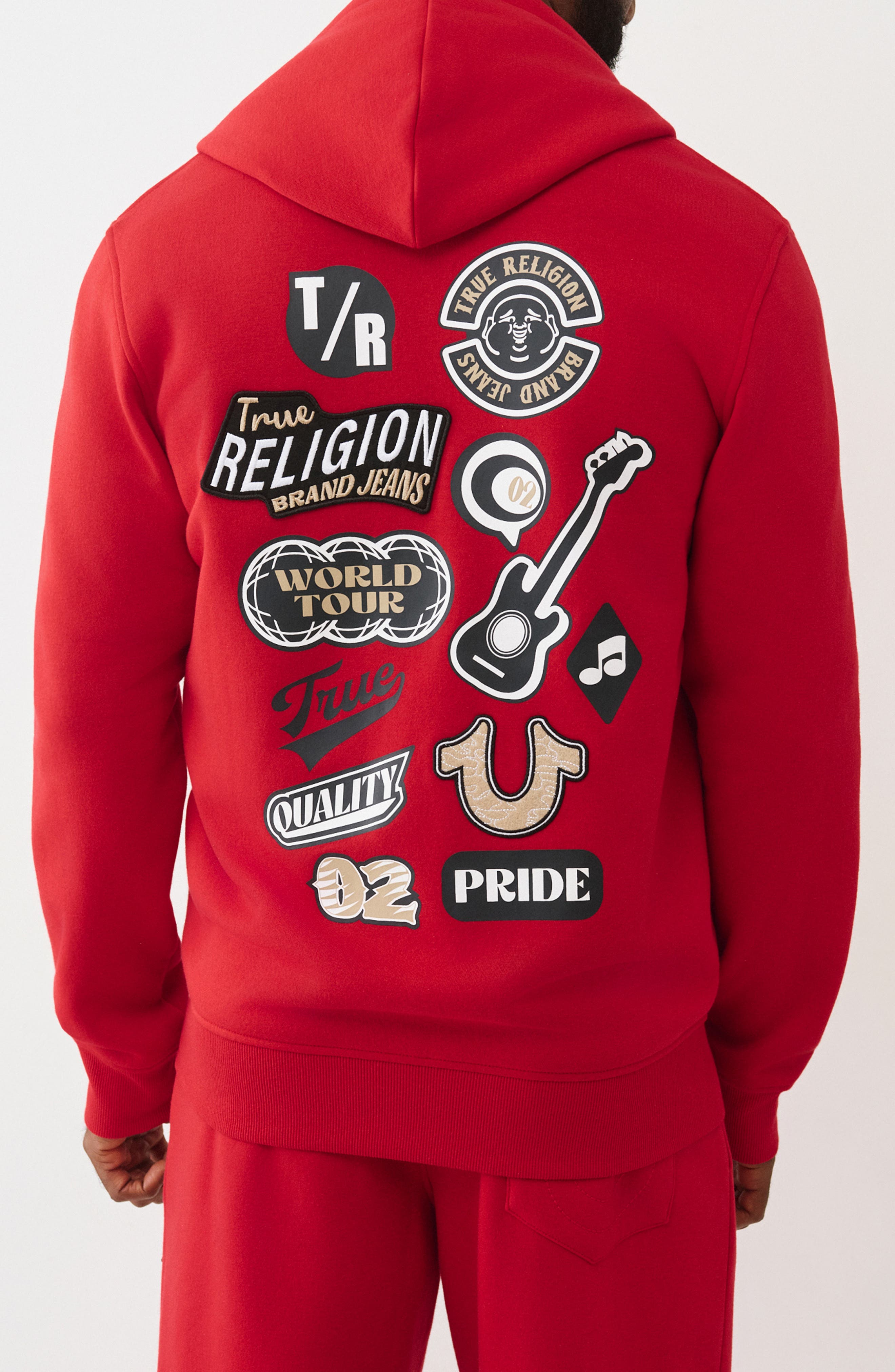 Embroidered Patch Zip Hoodie - image 4