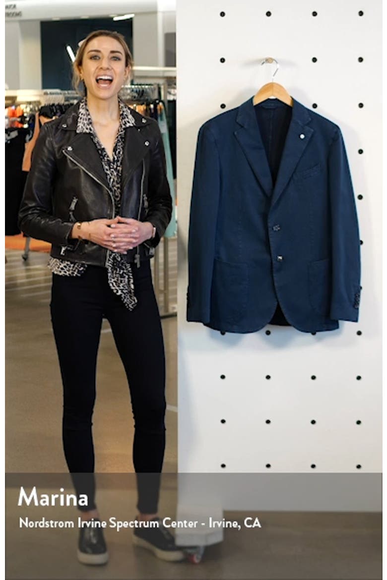 Trim Fit Cotton & Silk Sport Coat video
