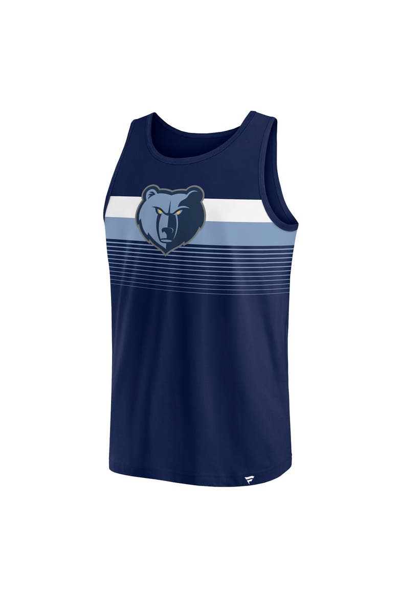 Men's Fanatics Branded Navy Memphis Grizzlies Wild Game Tank Top, Alternate, color, Navy