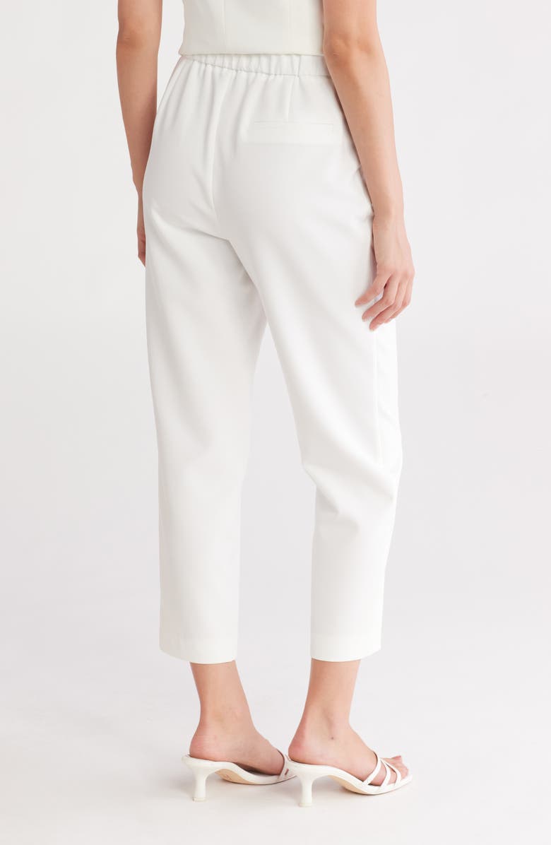 Gemma + Jane Effortless Crop Straight Leg Pants, Alternate, color, Off White