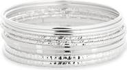 NORDSTROM RACK 10-Piece Set Mixed Texture Bangle Bracelets