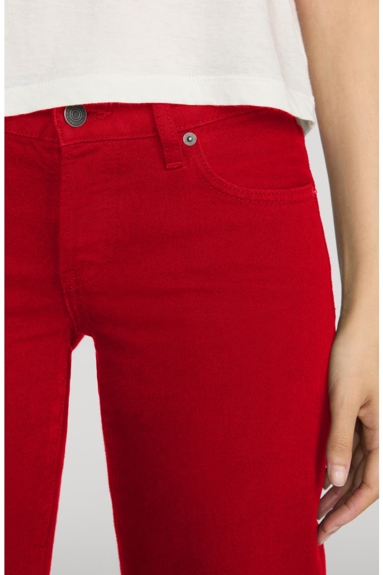 The Corduroy Gray Low Rise Straight Leg Jeans, Alternate, color, LIPSTICK