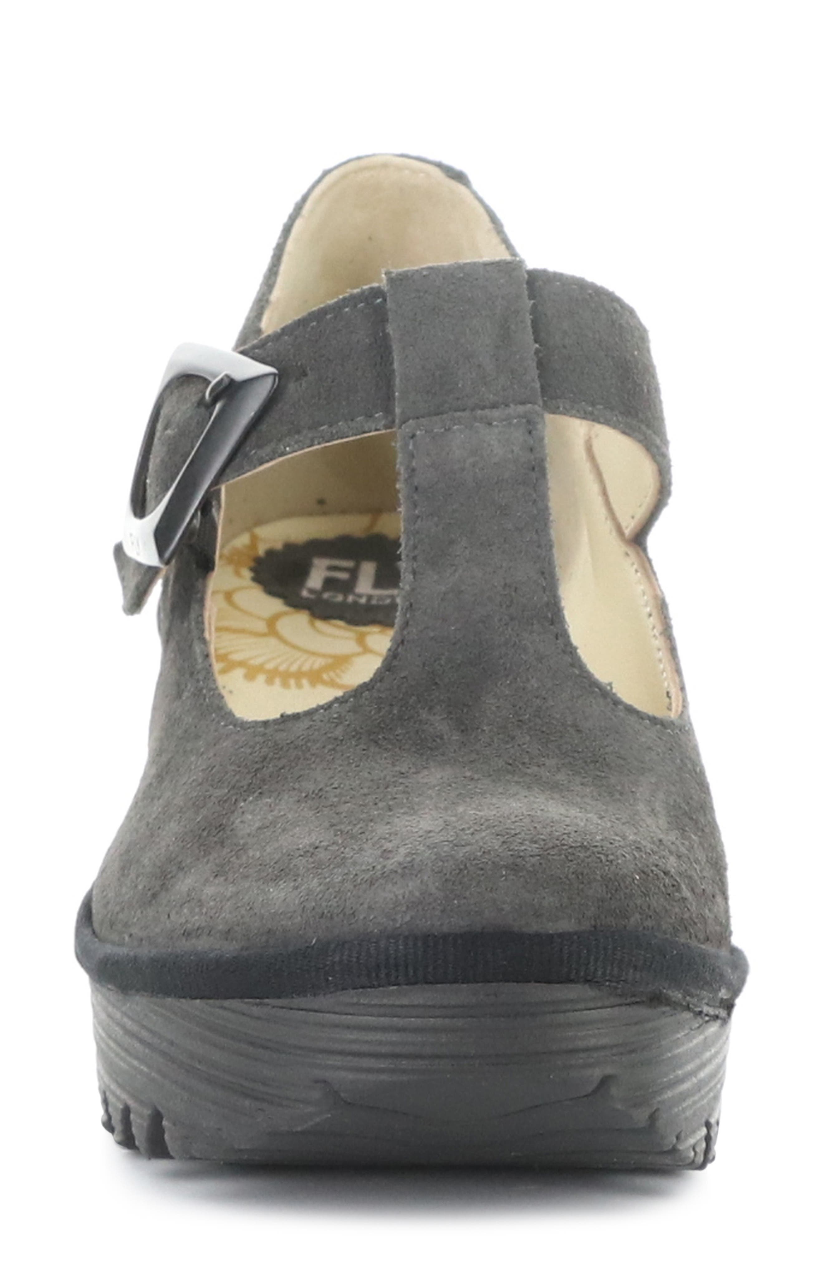 Fly London Yald Wedge Mary Jane Pump, Alternate, color, 005 Diesel