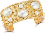 SPHERA MILANO Faux Pearl Cuff Bracelet