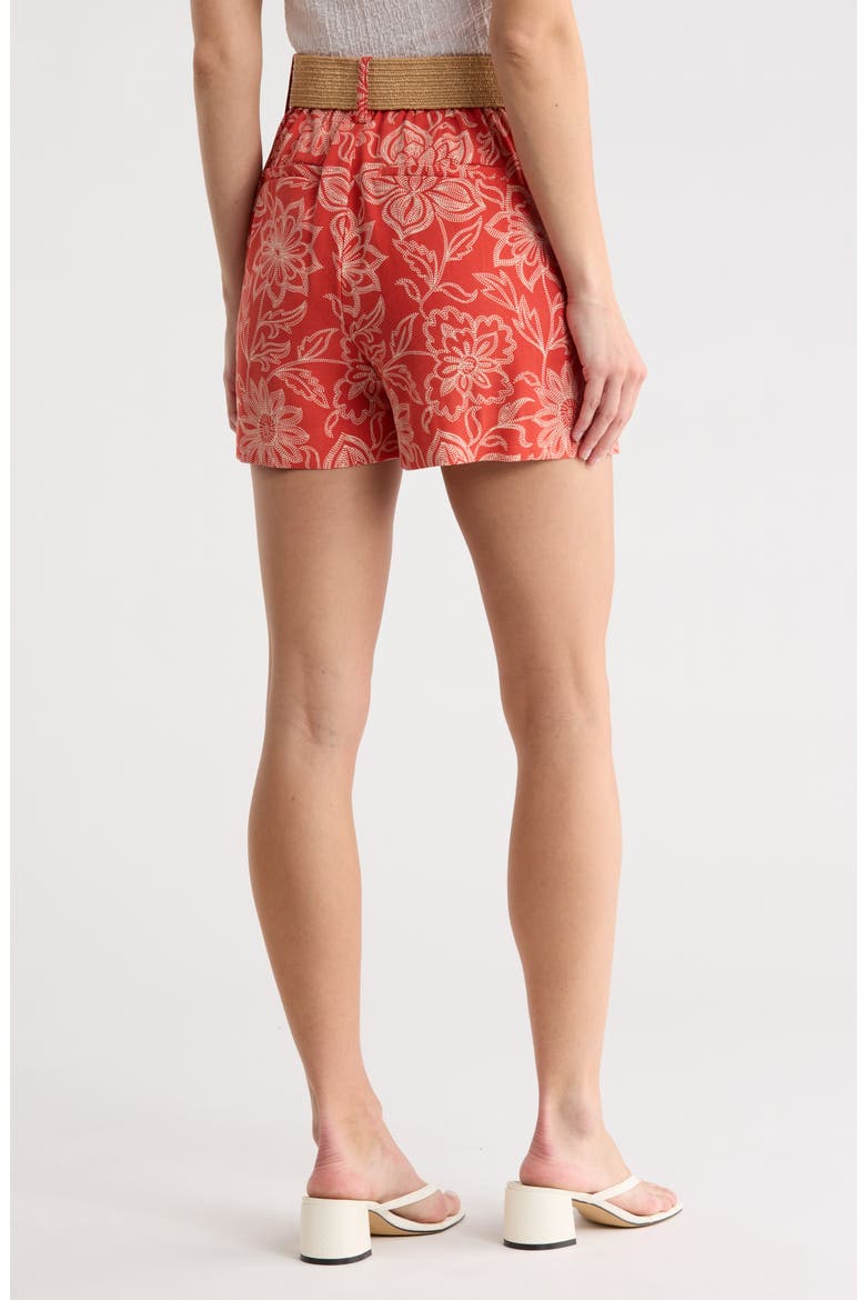 Scenic Route Belted Shorts, Alternate, color, BANGLE CORAL