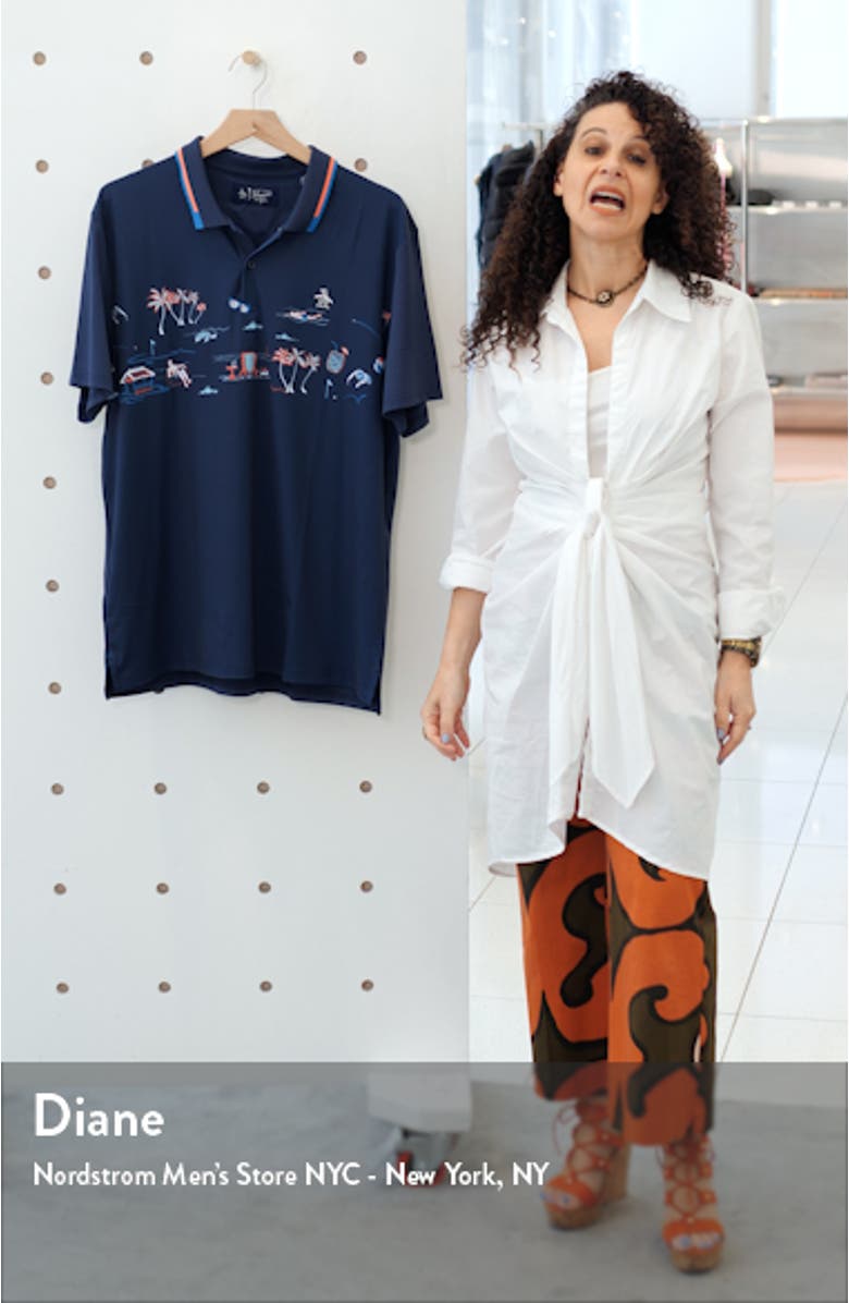 Original Penguin Resort Print Polo, sales video thumbnail